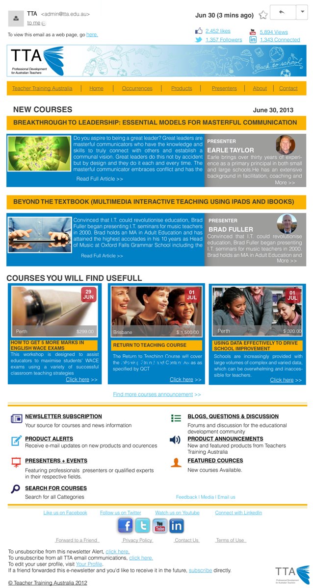 Newsletter-Design von Jay für TTA | Design #2010614