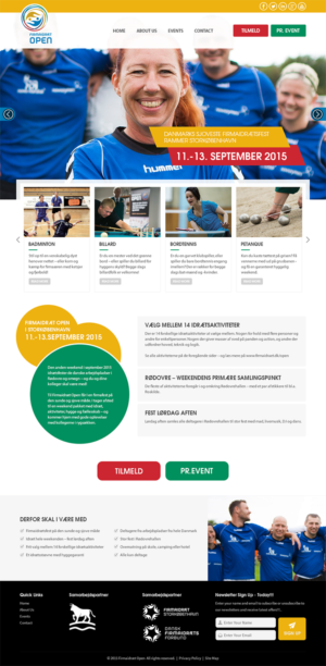 Firmadraet Open (sports event site) | Web Design by RupalTechno
