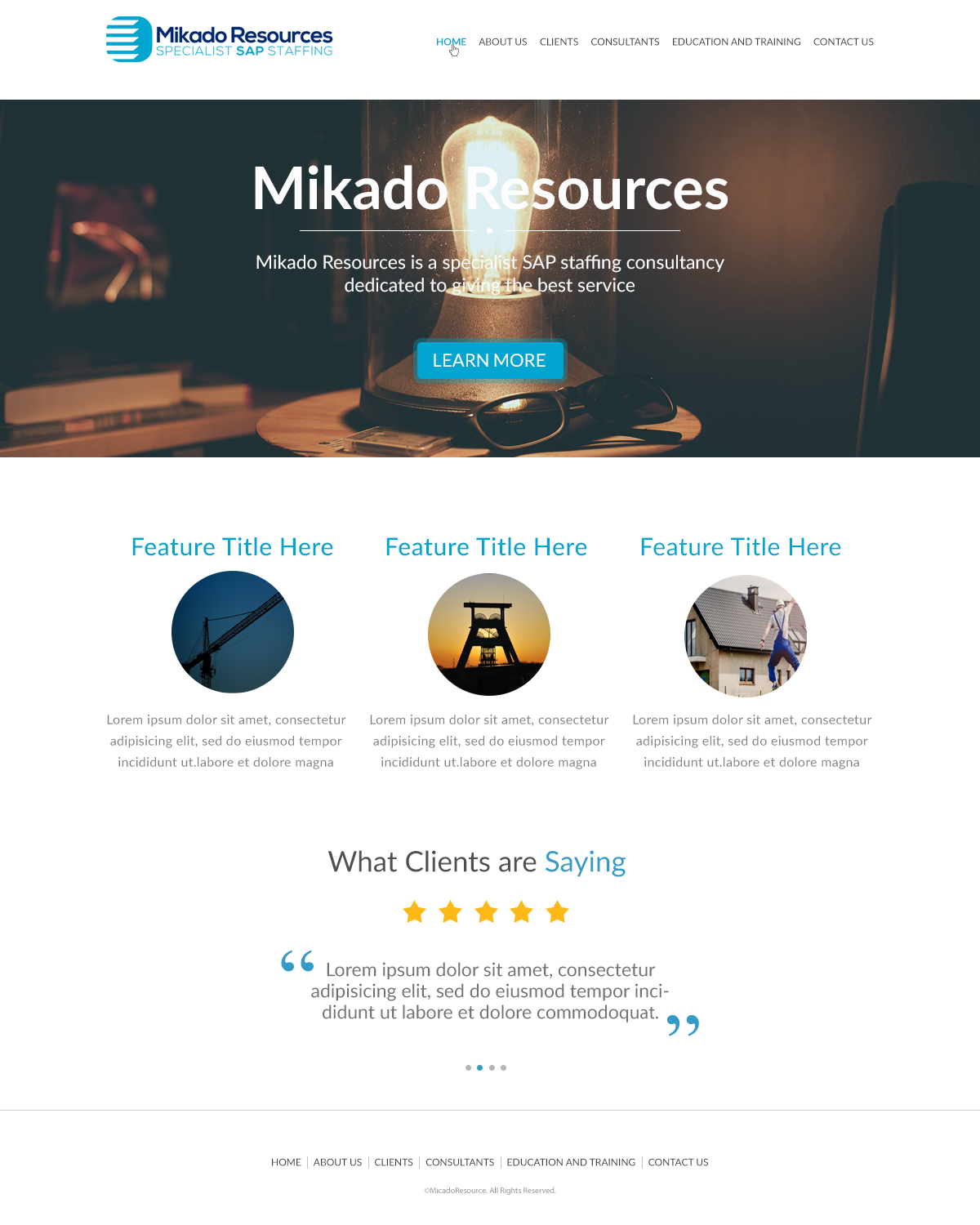 Web-Design von Milic für Mikado Resources Ltd | Design #9213247