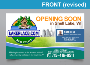 Postcard Design by MDesigns ™ for Lakeplace.com | Design: #9170223