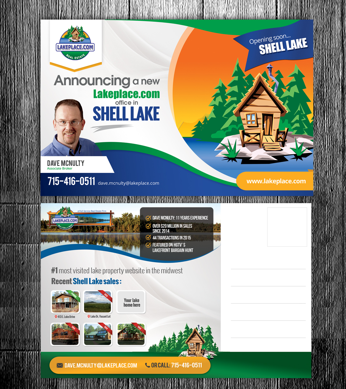 Postcard Design by designguru for Lakeplace.com | Design: #9358844