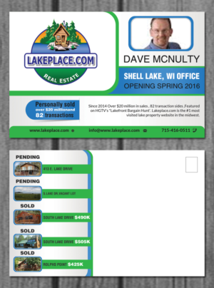 Postcard Design by creative.bugs for Lakeplace.com | Design: #8552665