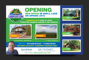 Postcard Design by rkailas for Lakeplace.com | Design #9182080