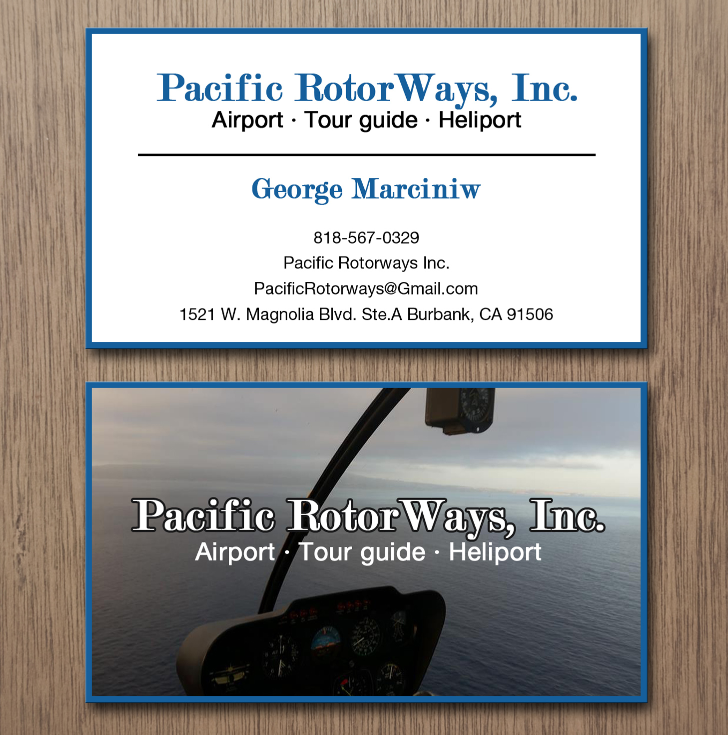 Business Card Design by Lanka Ama for Pacific RotorWays, Inc. | Design #8530058