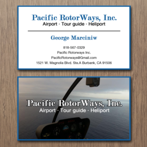 Business Card Design by Lanka Ama for Pacific RotorWays, Inc. | Design: #8530058