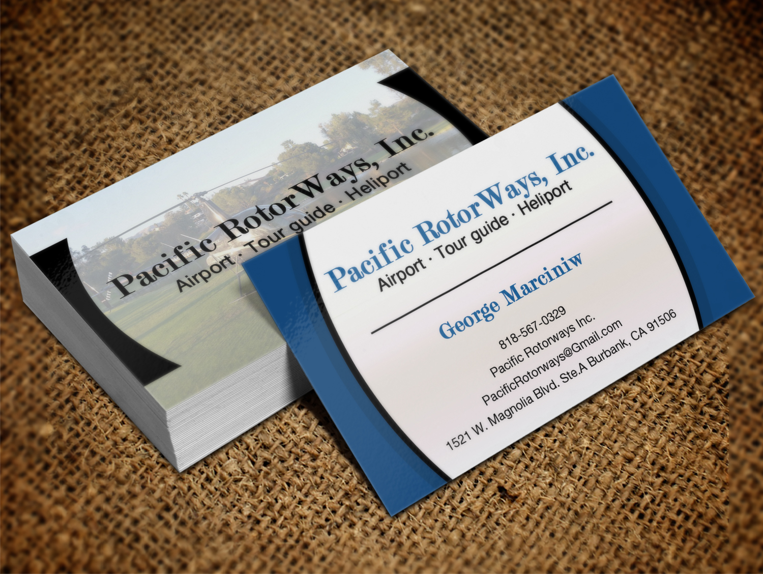 Business Card Design by Lanka Ama for Pacific RotorWays, Inc. | Design #8530060