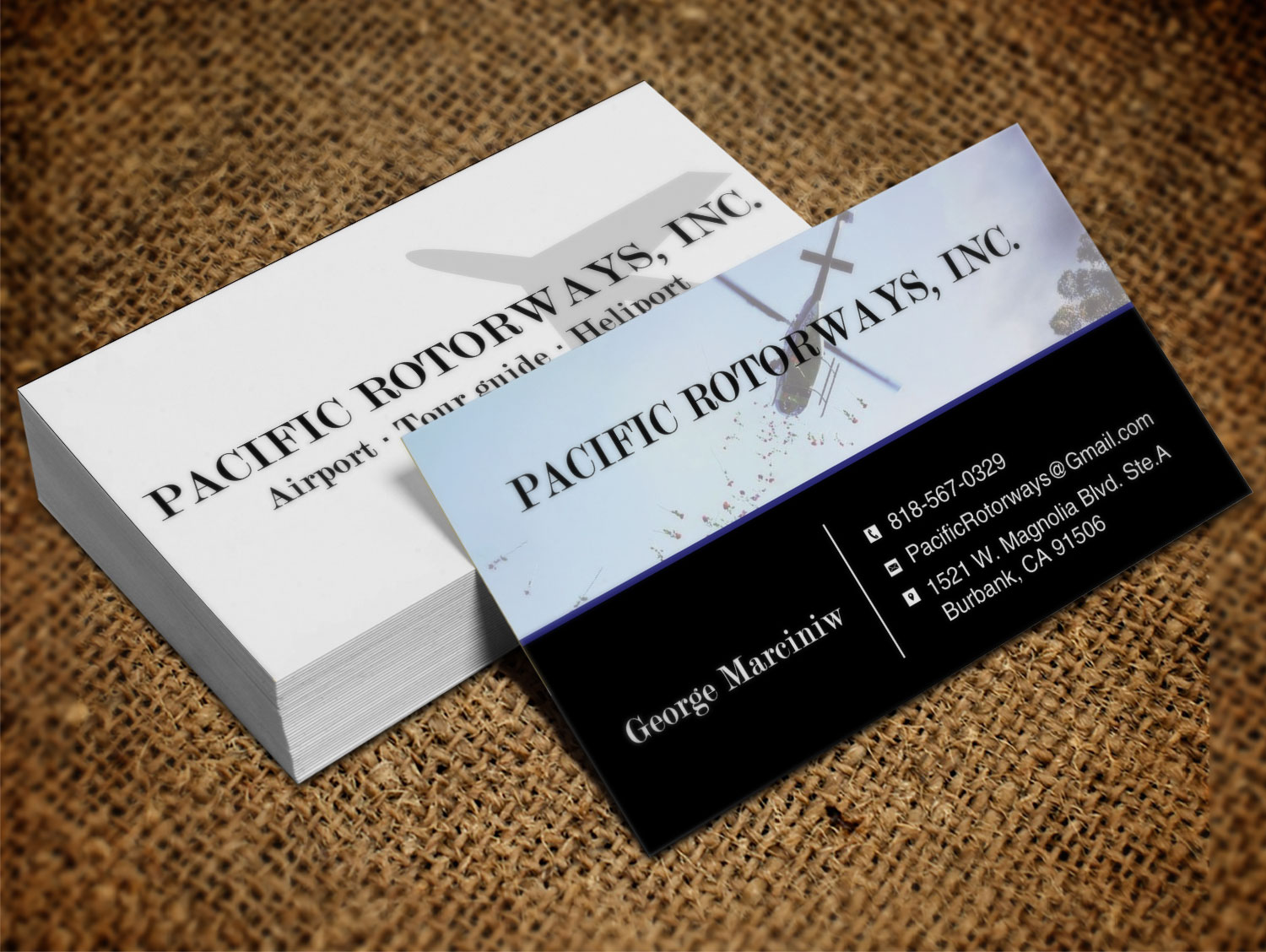 Business Card Design by Lanka Ama for Pacific RotorWays, Inc. | Design #8530067