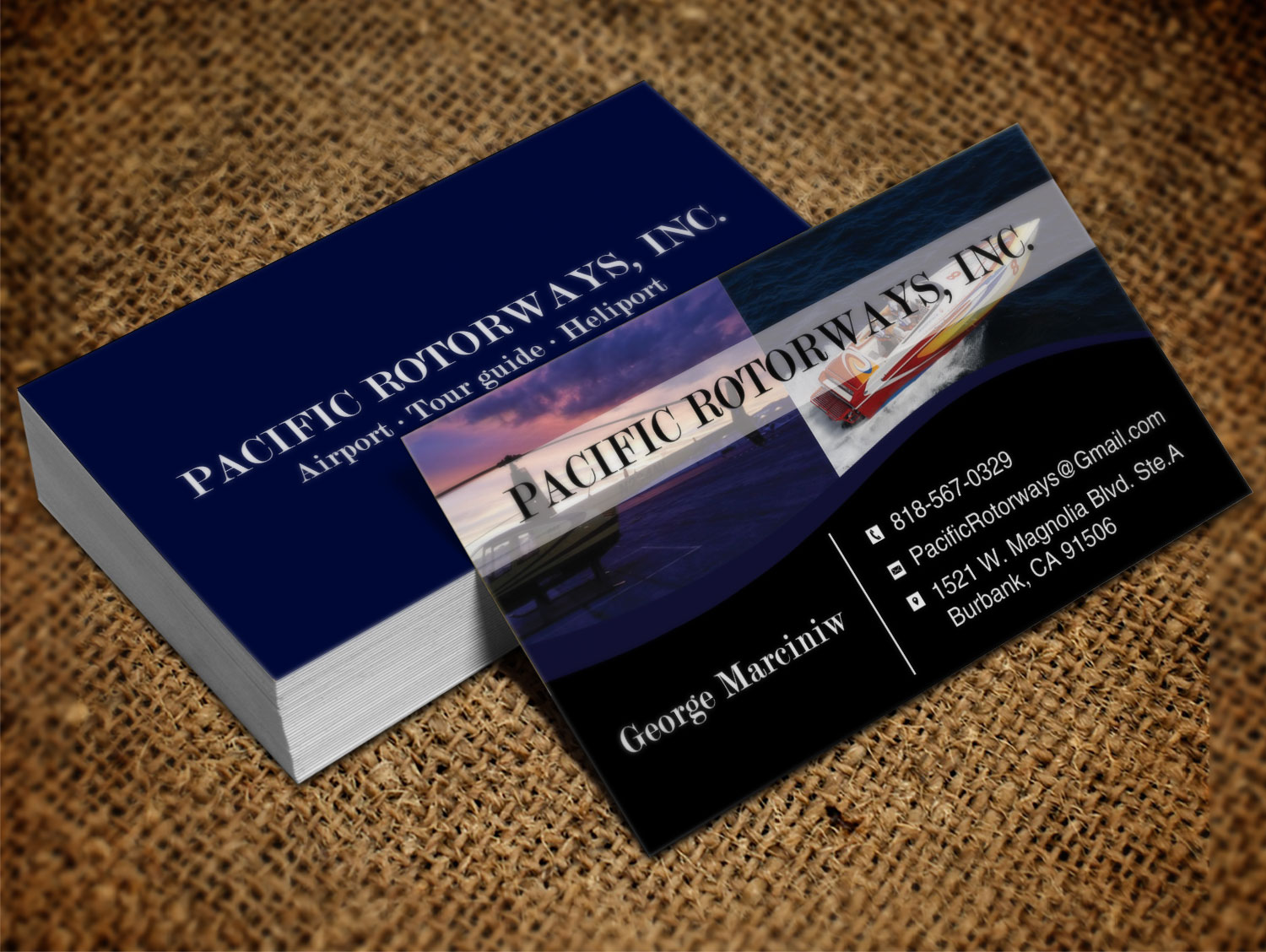Business Card Design by Lanka Ama for Pacific RotorWays, Inc. | Design #8530070