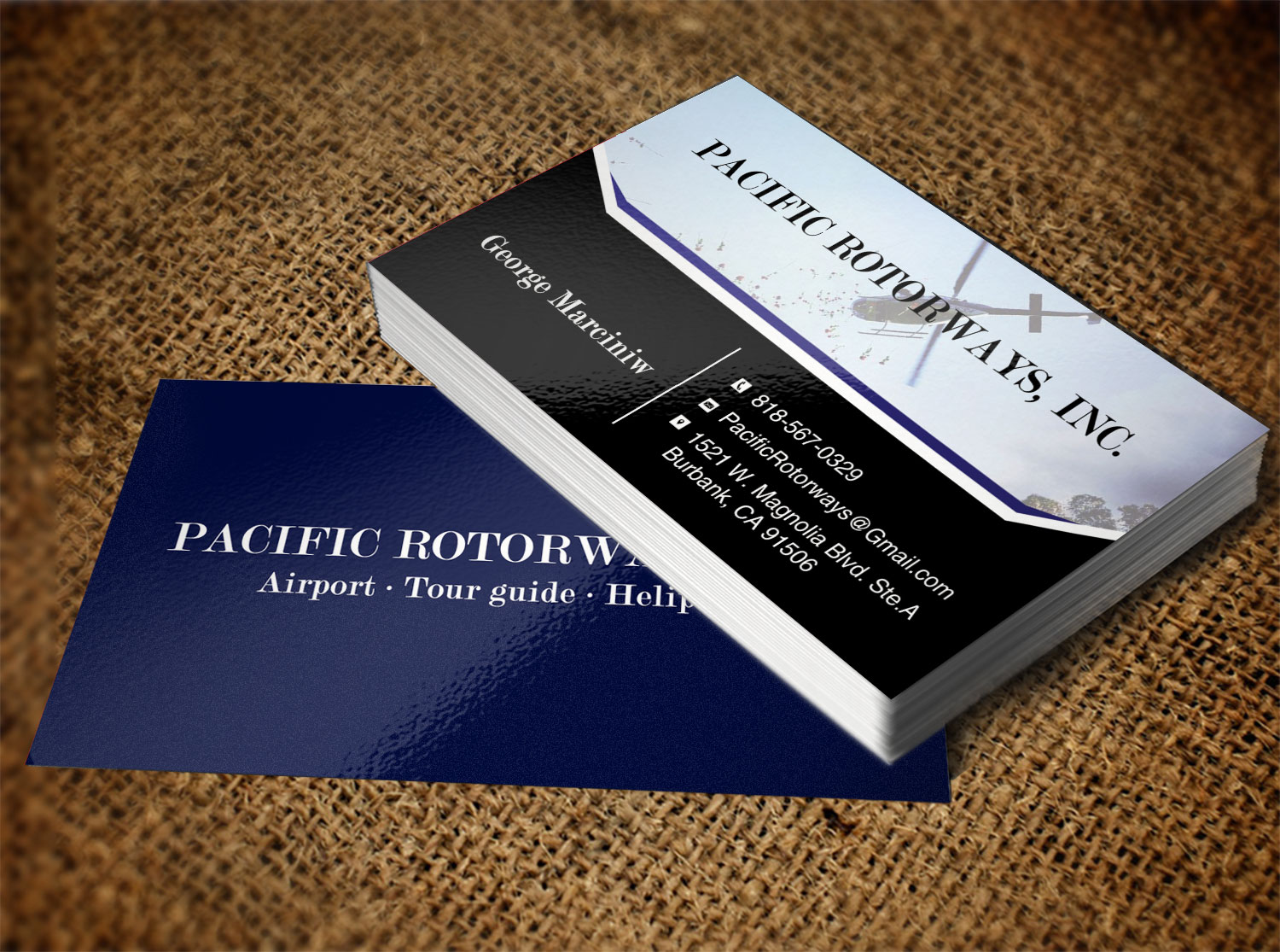 Business Card Design by Lanka Ama for Pacific RotorWays, Inc. | Design #8530071