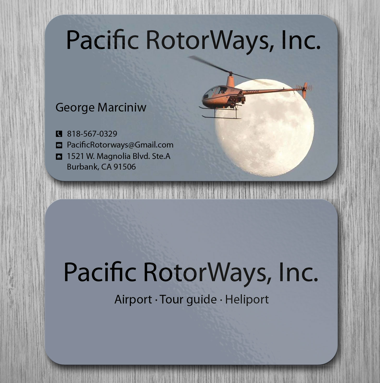 Business Card Design by Lanka Ama for Pacific RotorWays, Inc. | Design #8530079
