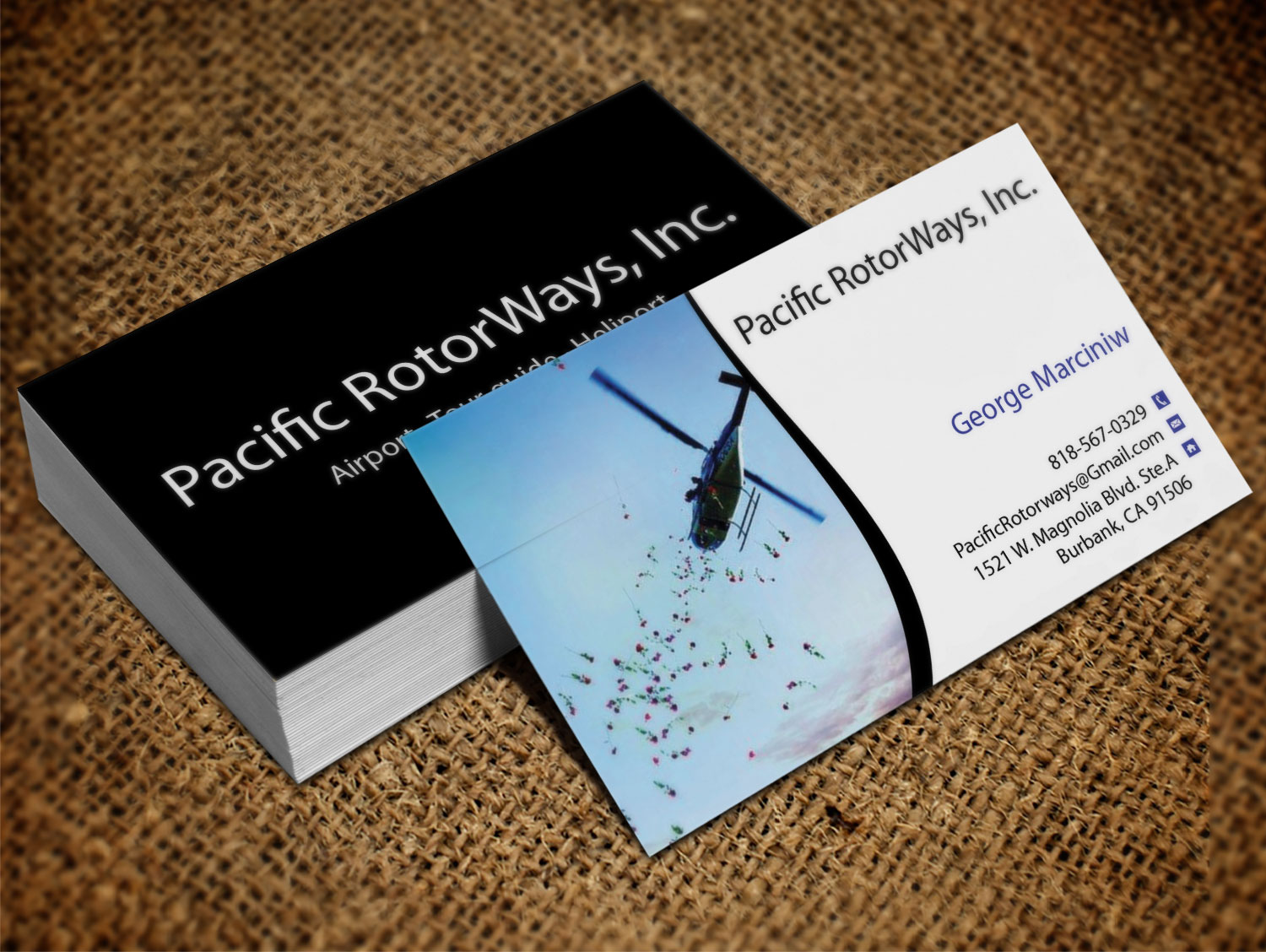 Business Card Design by Lanka Ama for Pacific RotorWays, Inc. | Design #8530080