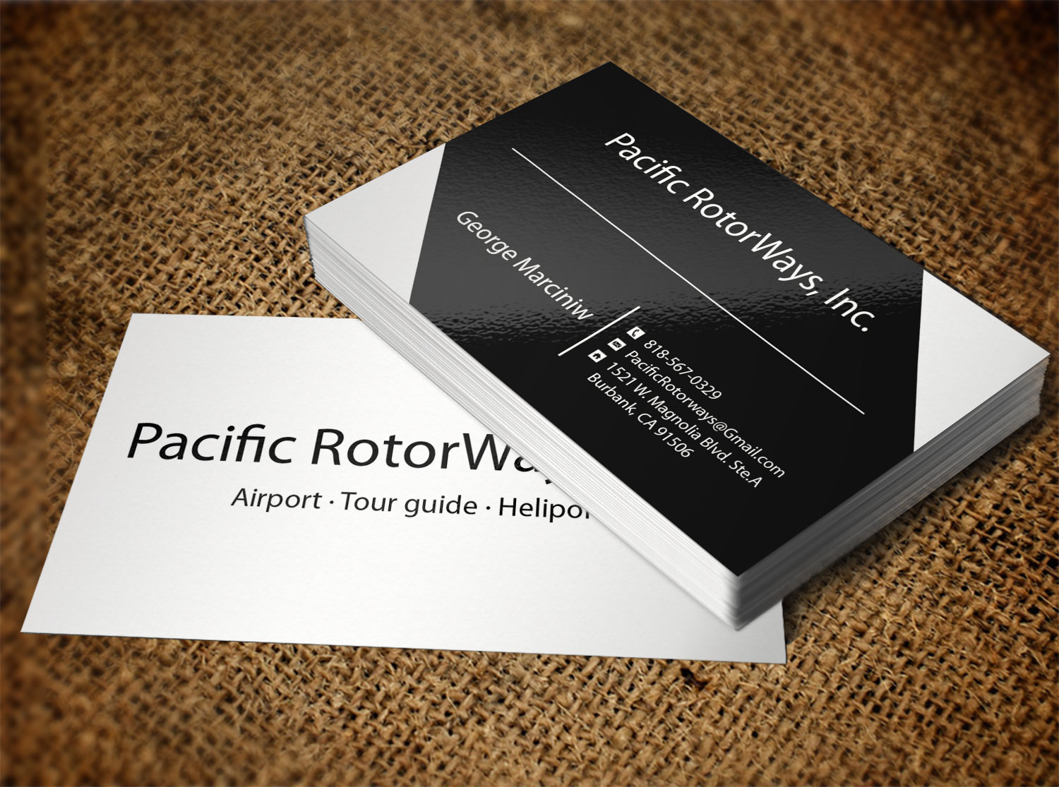 Business Card Design by Lanka Ama for Pacific RotorWays, Inc. | Design #8530084