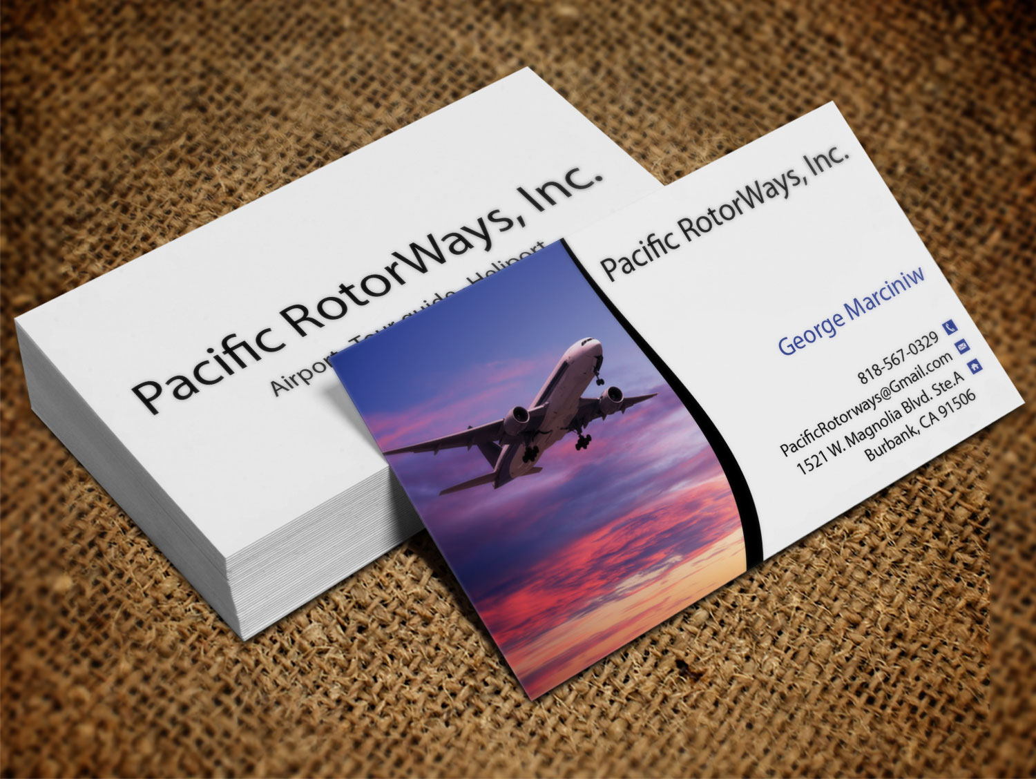 Visitenkarten-Design von Lanka Ama für Pacific RotorWays, Inc. | Design #8530085