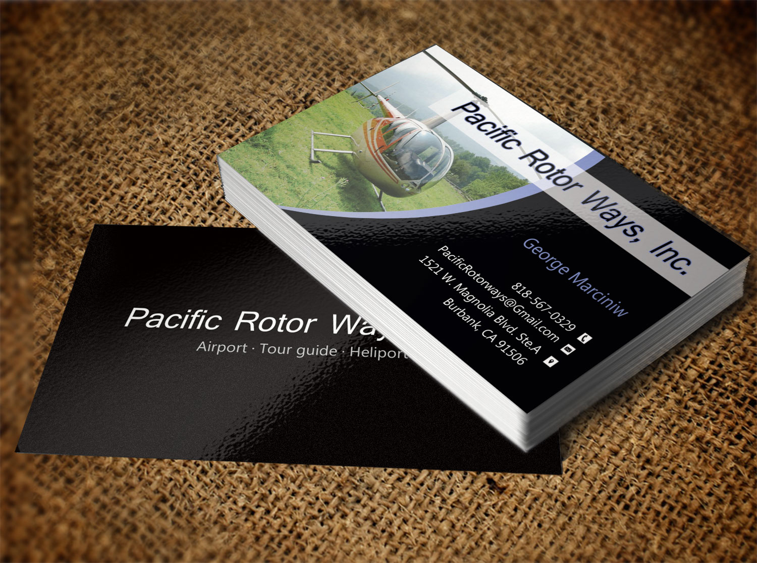 Business Card Design by Lanka Ama for Pacific RotorWays, Inc. | Design #8530093