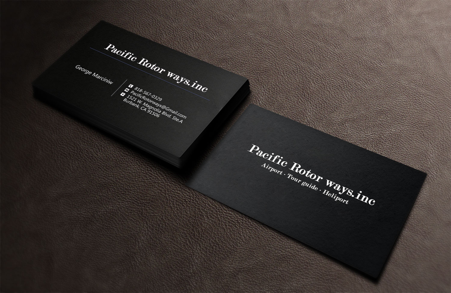 Business Card Design by Lanka Ama for Pacific RotorWays, Inc. | Design #8530098
