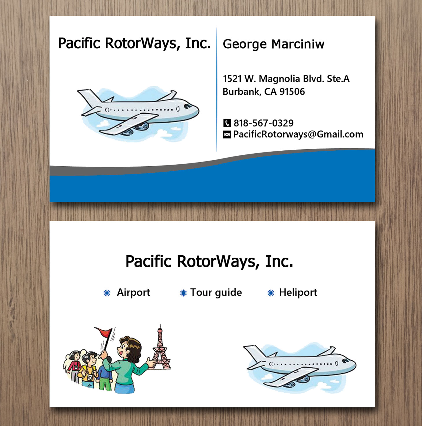Business Card Design by Lanka Ama for Pacific RotorWays, Inc. | Design #8530100
