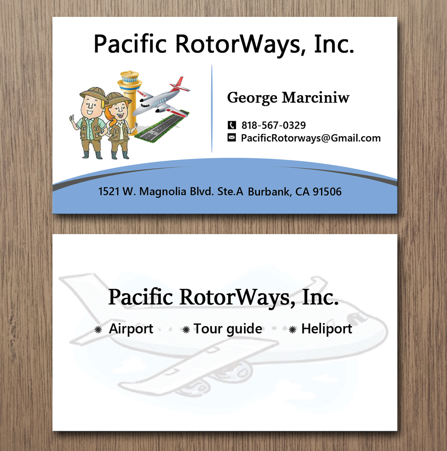 Business Card Design by Lanka Ama for Pacific RotorWays, Inc. | Design #8530102