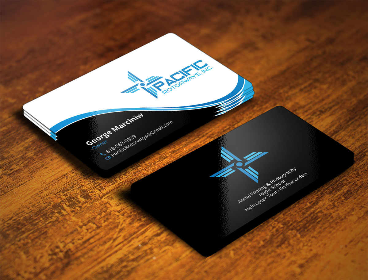 Business Card Design by Verified artistry (Design garden) for Pacific RotorWays, Inc. | Design #9190580