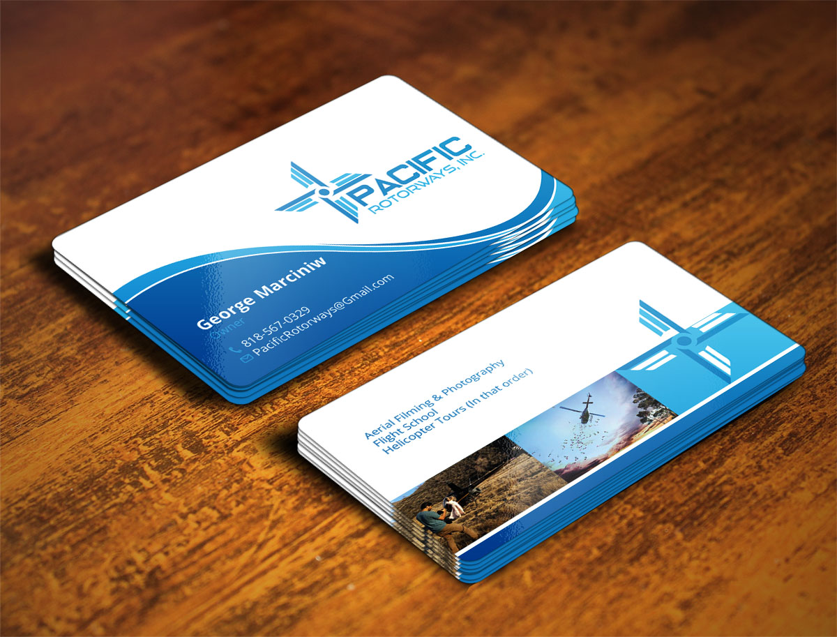 Business Card Design by Verified artistry (Design garden) for Pacific RotorWays, Inc. | Design #9190582