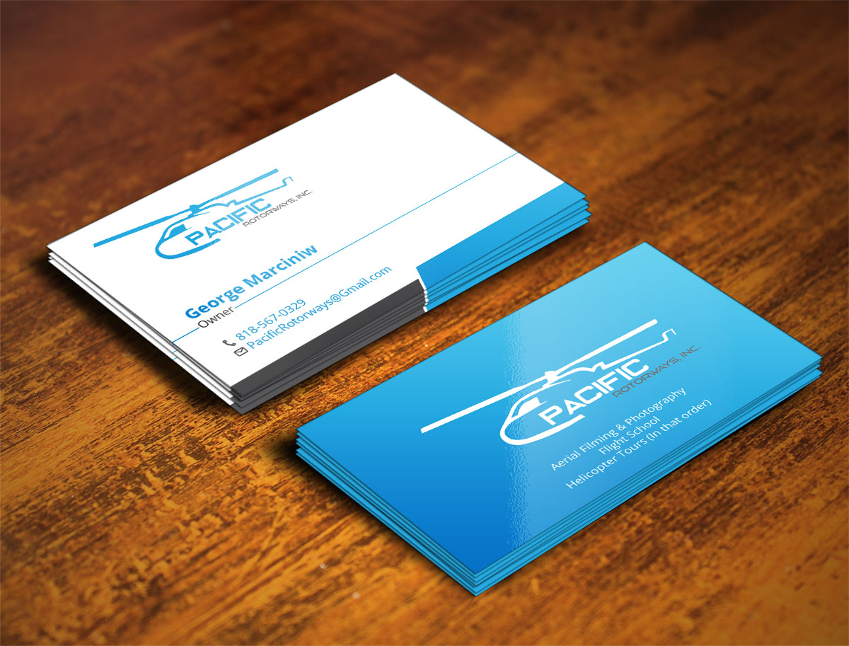Business Card Design by Verified artistry (Design garden) for Pacific RotorWays, Inc. | Design #9190583