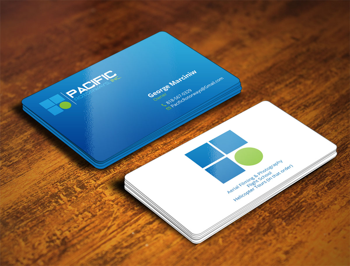Business Card Design by Verified artistry (Design garden) for Pacific RotorWays, Inc. | Design #9190590