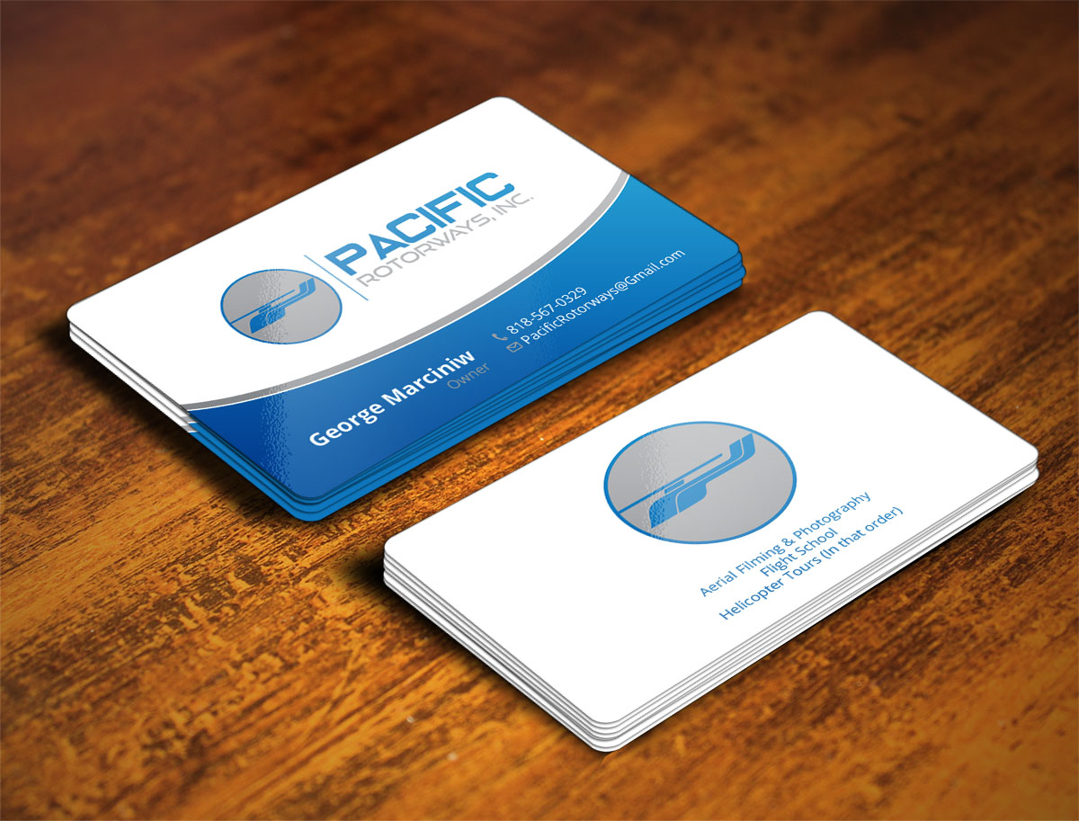 Business Card Design by Verified artistry (Design garden) for Pacific RotorWays, Inc. | Design #9190603
