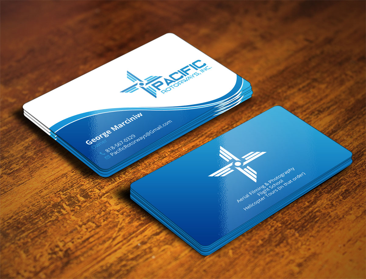 Business Card Design by Verified artistry (Design garden) for Pacific RotorWays, Inc. | Design #9190609