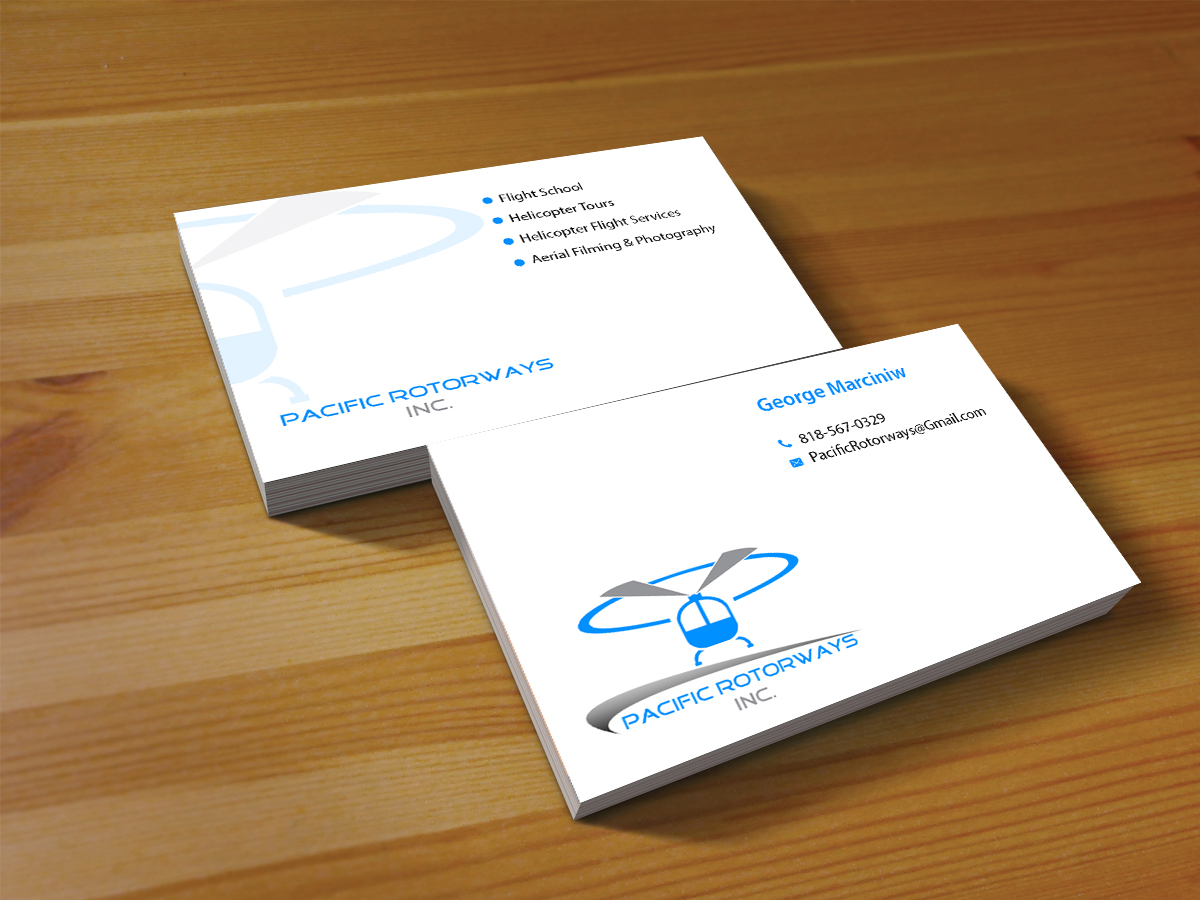 Business Card Design by Creations Box 2015 for Pacific RotorWays, Inc. | Design #8765508