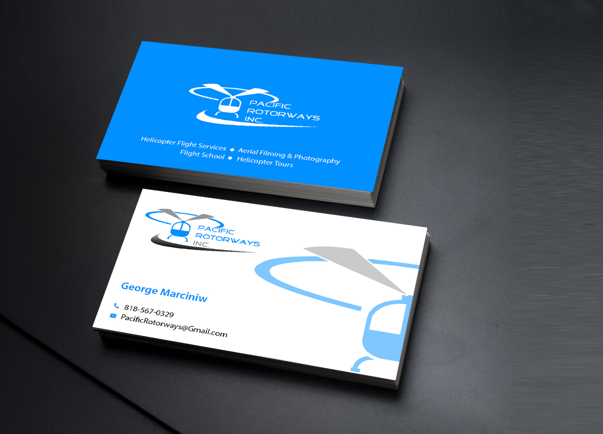 Business Card Design by Creations Box 2015 for Pacific RotorWays, Inc. | Design #8765510