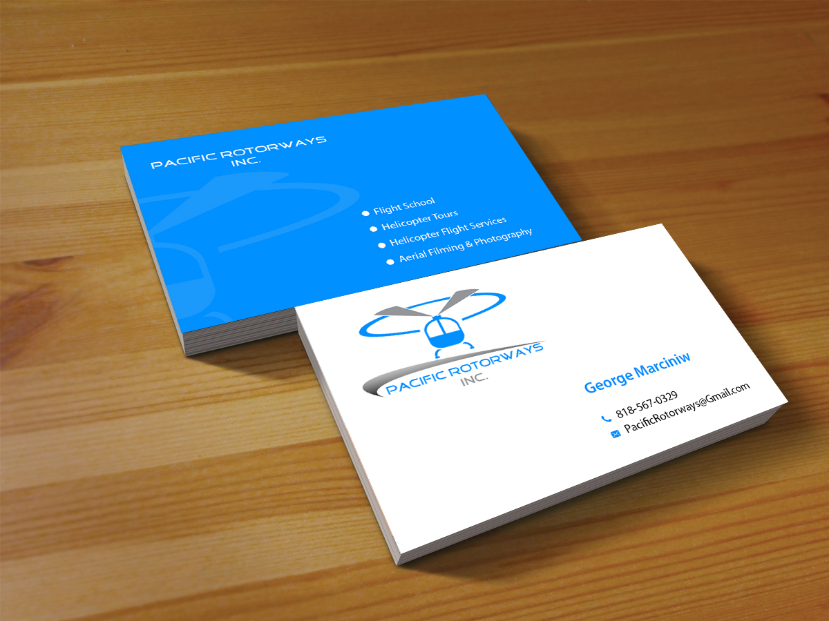 Business Card Design by Creations Box 2015 for Pacific RotorWays, Inc. | Design #8765511