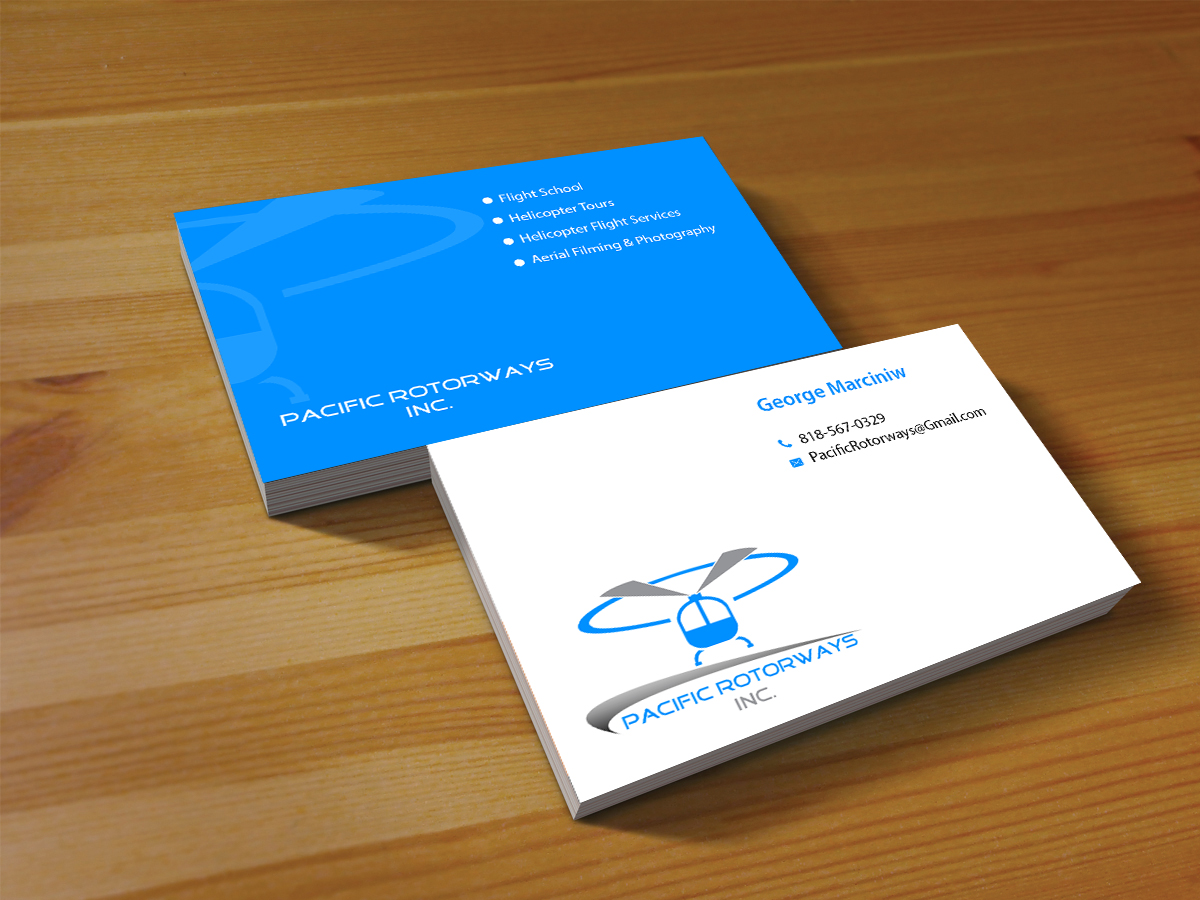 Business Card Design by Creations Box 2015 for Pacific RotorWays, Inc. | Design #8765512