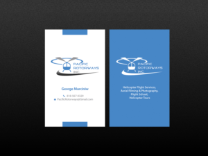 Business Card Design by Creations Box 2015 for Pacific RotorWays, Inc. | Design: #8765516
