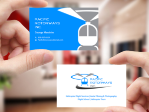 Business Card Design by Creations Box 2015 for Pacific RotorWays, Inc. | Design: #8765520