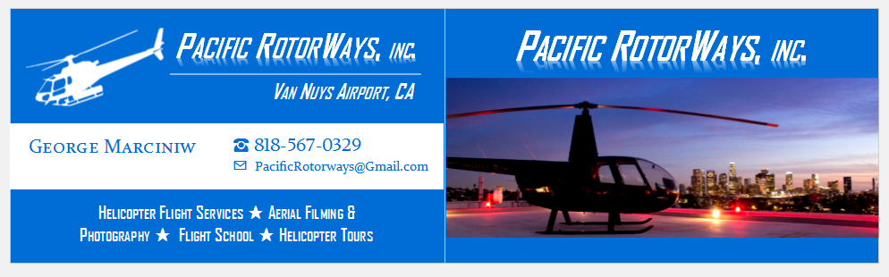 Business Card Design by citygirl17 for Pacific RotorWays, Inc. | Design #9190534