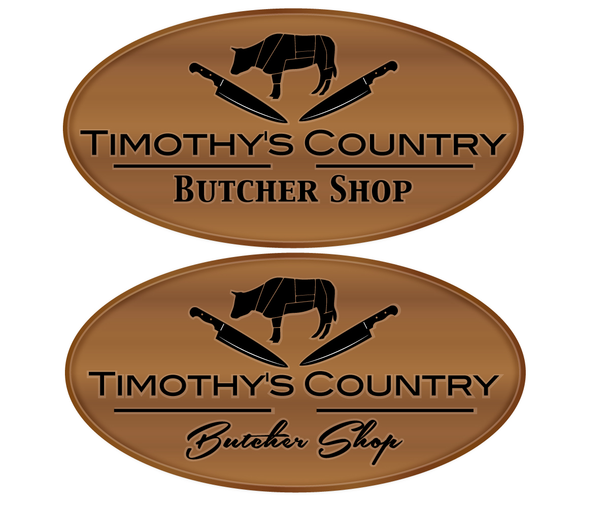 Logo Design by steinism for Timothy's Country Butcher Shop | Design #8526219