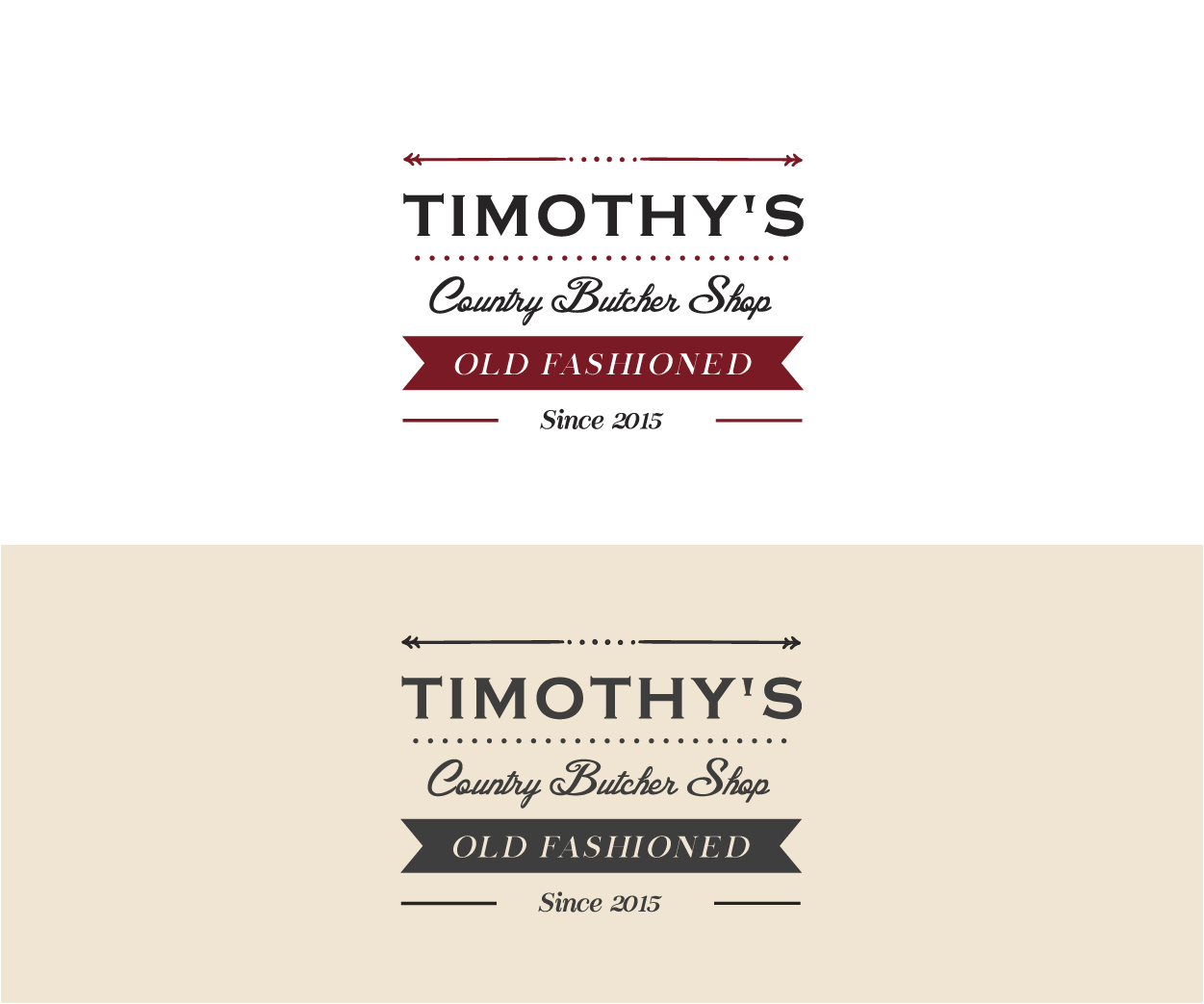 Logo Design by ALCD for Timothy's Country Butcher Shop | Design #8529001