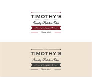 Logo Design by ALCD for Timothy's Country Butcher Shop | Design: #8529001