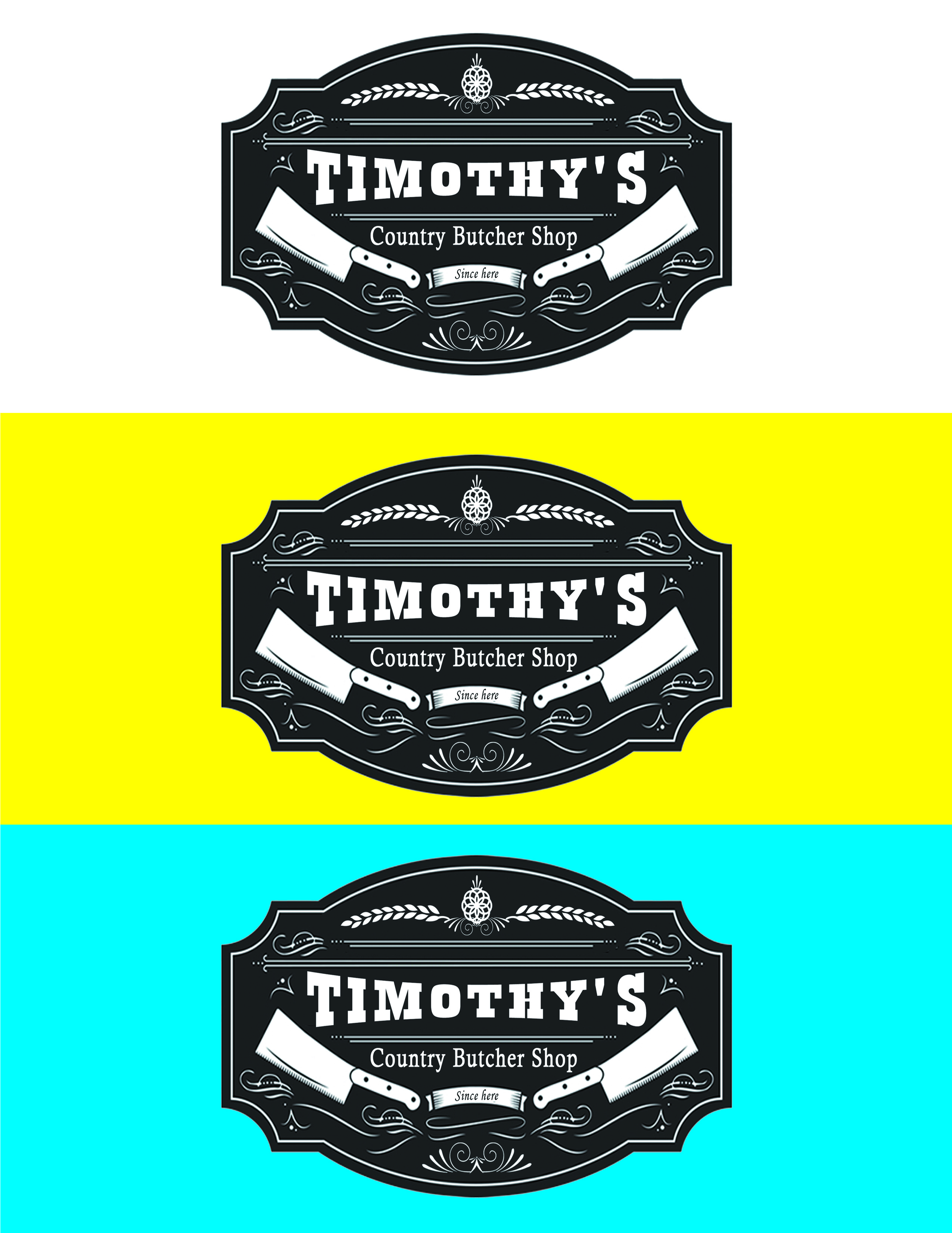 Logo Design by ARtKISTA for Timothy's Country Butcher Shop | Design #9180639