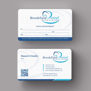 Business Card Design by INDIAN_Ashok for brookfield dental associates | Design: #8529746
