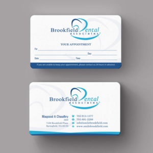 Business Card Design by INDIAN_Ashok for brookfield dental associates | Design: #8529747