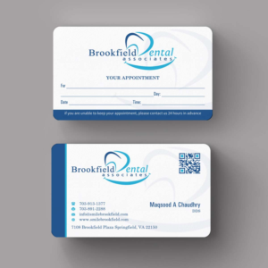 Business Card Design by INDIAN_Ashok for brookfield dental associates | Design: #8529754