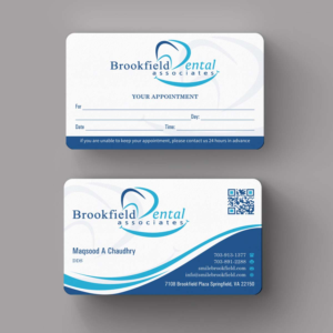 Business Card Design by INDIAN_Ashok for brookfield dental associates | Design: #8529758