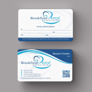 Business Card Design by INDIAN_Ashok for brookfield dental associates | Design: #8529760