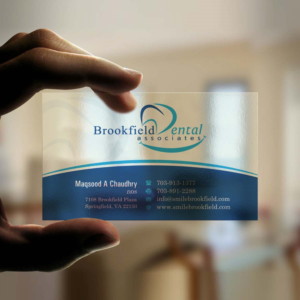 Diseño de Tarjeta de Presentación por INDIAN_Ashok para brookfield dental associates | Diseño: #8529768