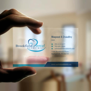 Diseño de Tarjeta de Presentación por INDIAN_Ashok para brookfield dental associates | Diseño: #8529770
