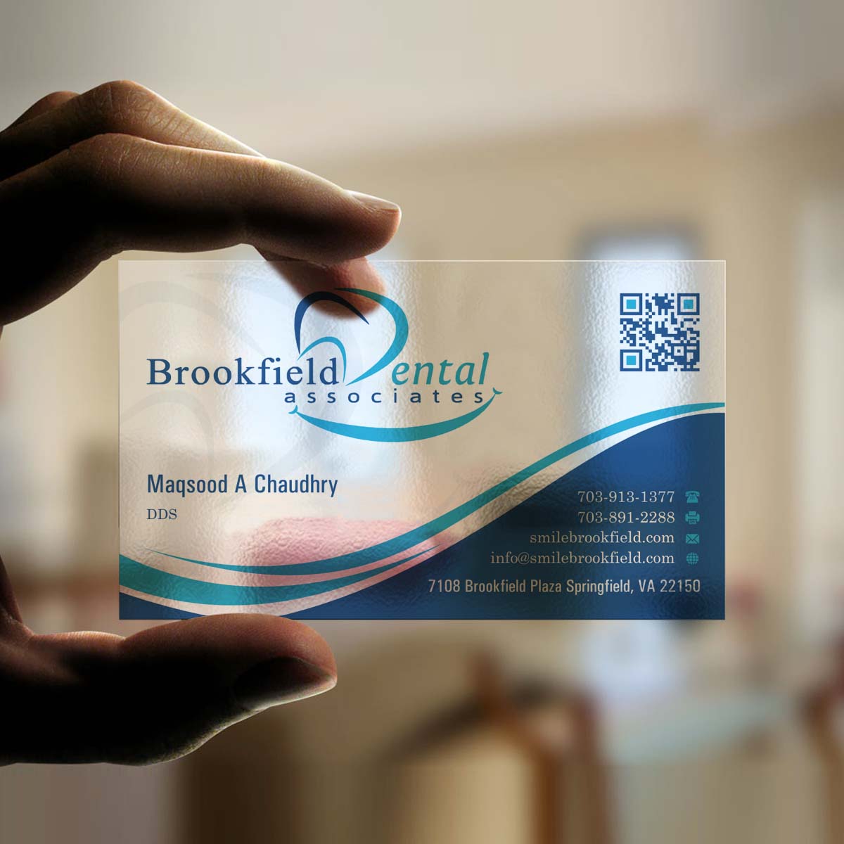 Business Card Design by INDIAN_Ashok for brookfield dental associates | Design #8529772
