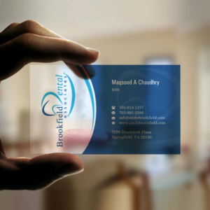 Diseño de Tarjeta de Presentación por INDIAN_Ashok para brookfield dental associates | Diseño: #8529774