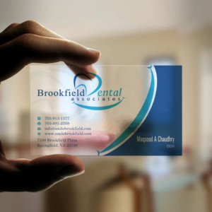 Diseño de Tarjeta de Presentación por INDIAN_Ashok para brookfield dental associates | Diseño: #8529775