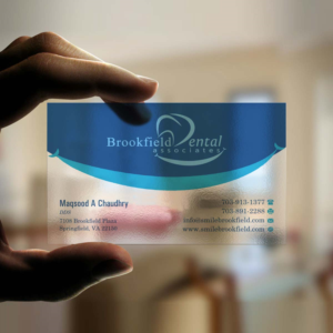 Diseño de Tarjeta de Presentación por INDIAN_Ashok para brookfield dental associates | Diseño: #8529777