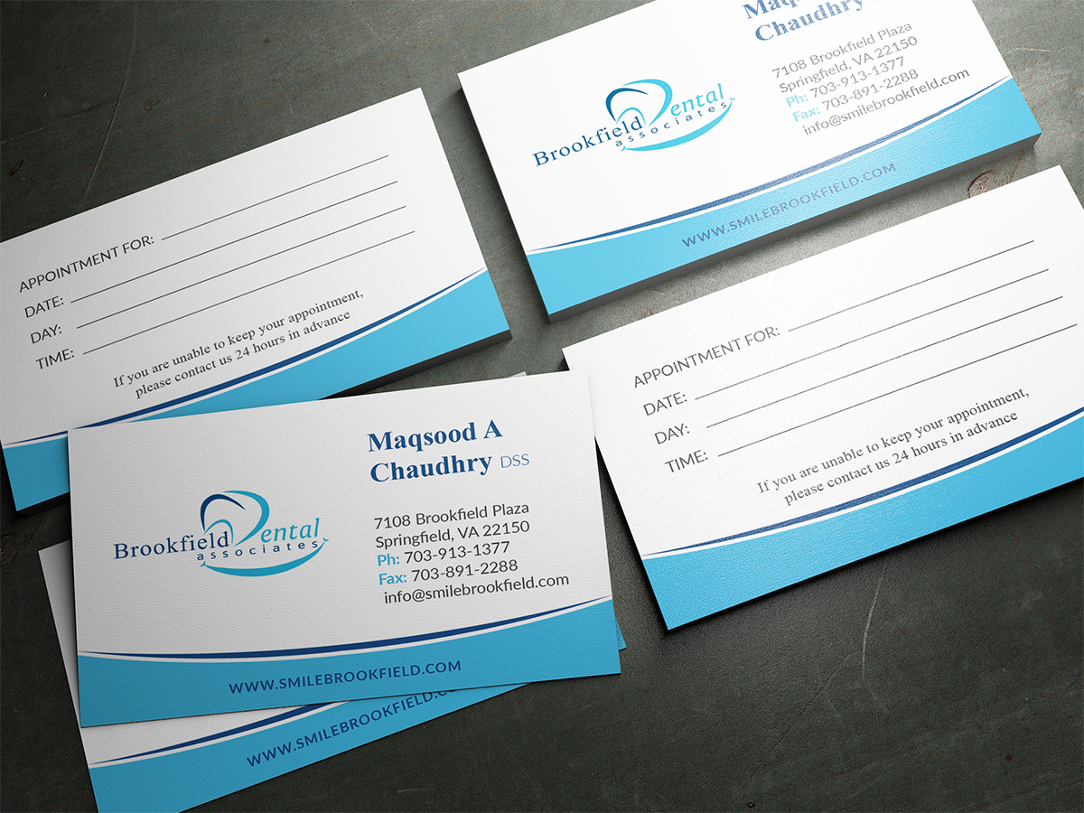 Business Card Design by nsillustration for brookfield dental associates | Design #8526845